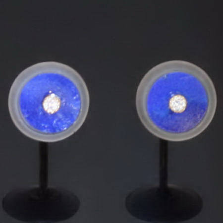 Elegant Art Deco Lapis Lazuli earstuds